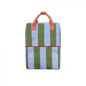 Mochila grande • stripes • tickling grass + cloud blue de Sticky lemon