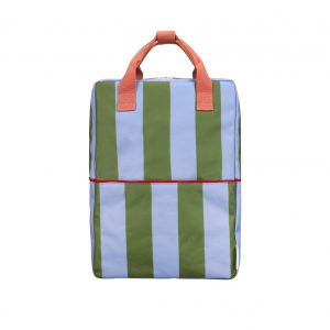 Mochila grande • stripes • tickling grass + cloud blue de Sticky lemon