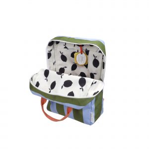 Alternative view of Mochila grande • stripes • tickling grass + cloud blue de Sticky lemon