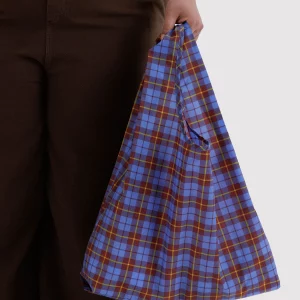 Alternative view of Bolsa Shopper Baggu Blue Tartan