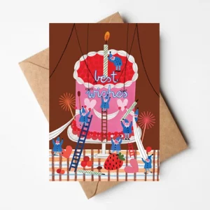 Alternative view of Postal best wishes Little helpers de Daria Solak