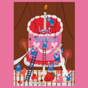 Postal best wishes Little helpers de Daria Solak