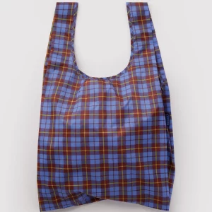 Bolsa Shopper Baggu Blue Tartan