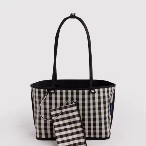 Alternative view of Bolso tote reversible mediano Black mix de Baggu