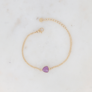 Pulsera doble hebra con Amatista