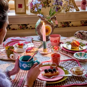 Alternative view of Mantel individual de algodón Soft Raspberry de Rice