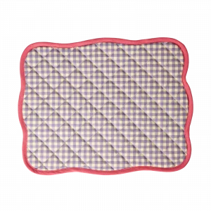 Mantel individual de algodón Soft Raspberry de Rice