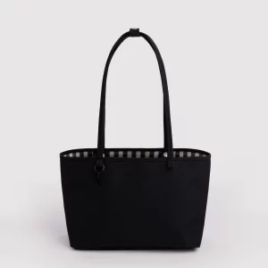 Bolso tote reversible mediano Black mix de Baggu