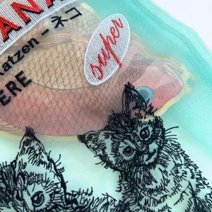 Alternative view of Bolso de organza Cats de Brigitte Tanaka