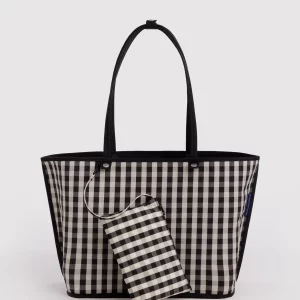 Alternative view of Bolso tote grande reversible Black mix de Baggu