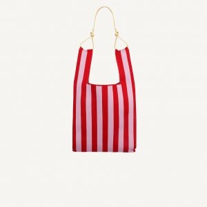 Bolso tote • knitted • cérise + ballet • de Sticky Sis