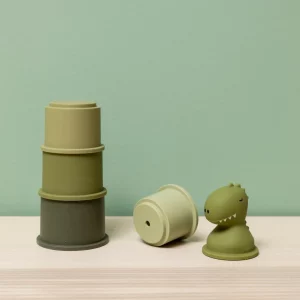 Cubos Apilables 5 Piezas Dino de Trixie baby - Imagen 3
