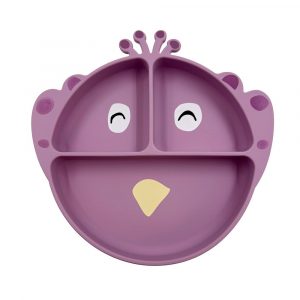 Plato 3 Compartimentos Silicona con Ventosa Mrs. Peacock Trixie baby