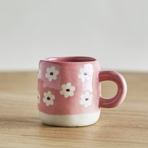 Taza Millie Flores Rosa de Bloomingville - Imagen 2