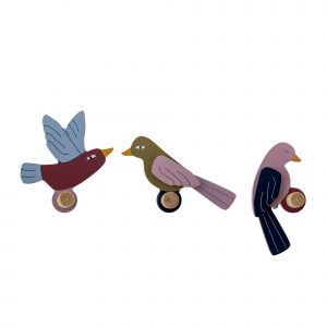 Set de 3 Colgadores Pájaros de Bloomingville