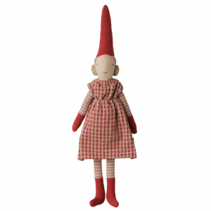 Pixy Talla 1 Chica Vestido Rojo de Maileg