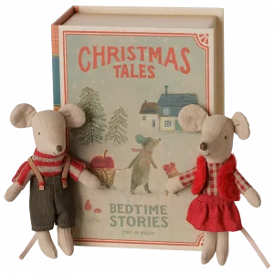 Ratones Gemelos Navideños en libro Maileg - Imagen 3