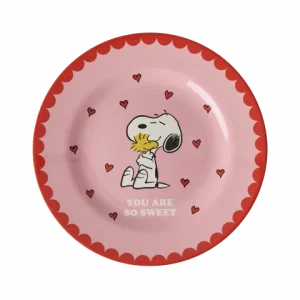 Plato de Melamina Snoopy rosa de Rice