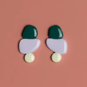 Pendientes Candy Earrings Verde y Azul de Depeapa