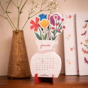 Calendario Plantable 2027 Ramo de Flores de Papier Poetic