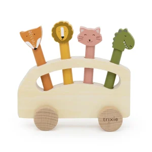 Autobús de madera Pop-Up de animales Trixie baby