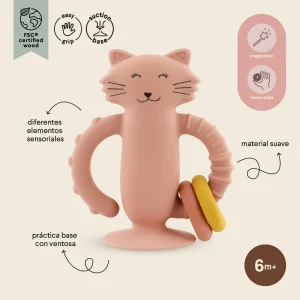 Juguete Sensorial con Ventosa de Silicona Mrs. Cat Trixie baby - Imagen 2