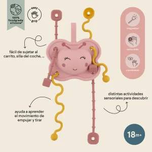 Juguete Sensorial para Tirar de Silicona Mrs. Butterfly Trixie Baby - Imagen 3