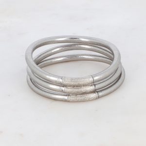Pulsera Budista con Mantra Plata Dark - Imagen 2