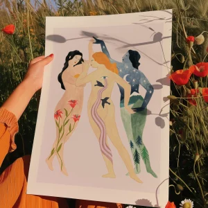 Alternative view of Print The Tree Graces de Depeapa A3