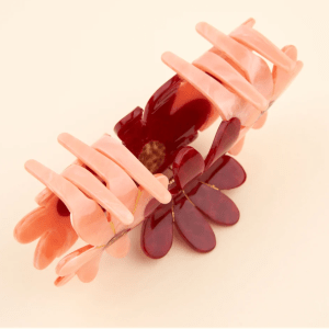 Pinza Grande Trio de Flores Rosas Coucou Suzette - Imagen 4