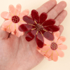 Pinza Grande Trio de Flores Rosas Coucou Suzette