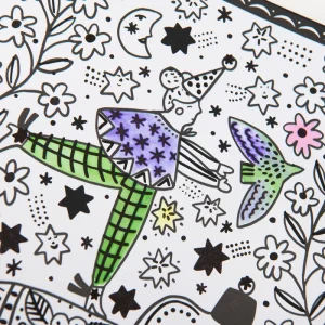 Libro de Colorear Aquarelle Màgique Les Comètes Filantes - Moulin Roty - Imagen 2