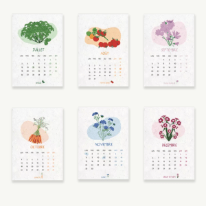 Alternative view of Calendario Plantable Jardin du temps A6 de Papier Poetic