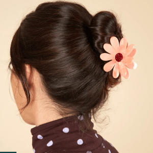 Alternative view of Pinza Grande Flor Rosa Coucou Suzette