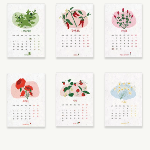 Calendario Plantable Jardin du temps A6 de Papier Poetic - Imagen 3