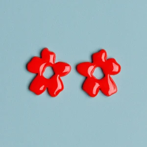 Pendientes Floral Earrings Rojo de Depeapa