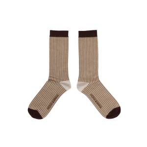 Calcetines Glitter lines wheat de Monk and Anna