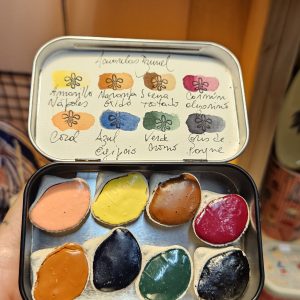 Paleta en Lata 8 Colores Otoño de Acuarelas Brunel