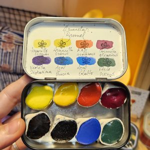Paleta en lata 8 Colores básicos de Acuarelas Brunel