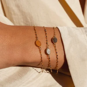 Alternative view of Pulsera Noelynn piedra ovalada de BOHM París