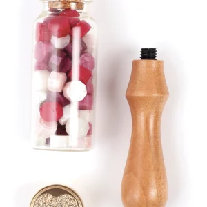 Kit de Lacre Corazón y Ceras para Sellar de Graine Créative