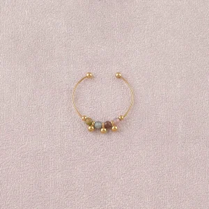 Anillo Fino Piedras naturales y Bolas de BOHM París