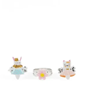 Set de 3 Anillos Infantiles Lindezas de Rex London