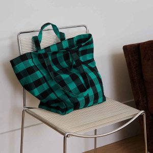 Bolso Tote bag Vichy verde de Rose in April - Imagen 3
