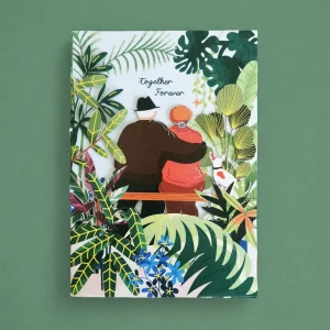 Postal troquelada Together Forever de Alljoy Design