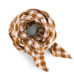 Foulard Vichy Caramel de Rose in April