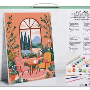 Alternative view of Kit de Pintura por Números 30*40 cm Jardín de Invierno de Graine Créative