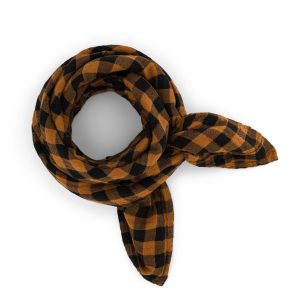 Foulard Vichy Pacana y Negro de Rose in April