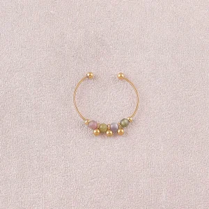 Alternative view of Anillo Fino Piedras naturales y Bolas de BOHM París
