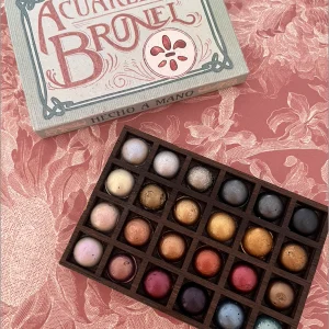 Paleta Caja de Cerillas 24 Colores Tornasolados y Metalizados de Acuarelas Brunel